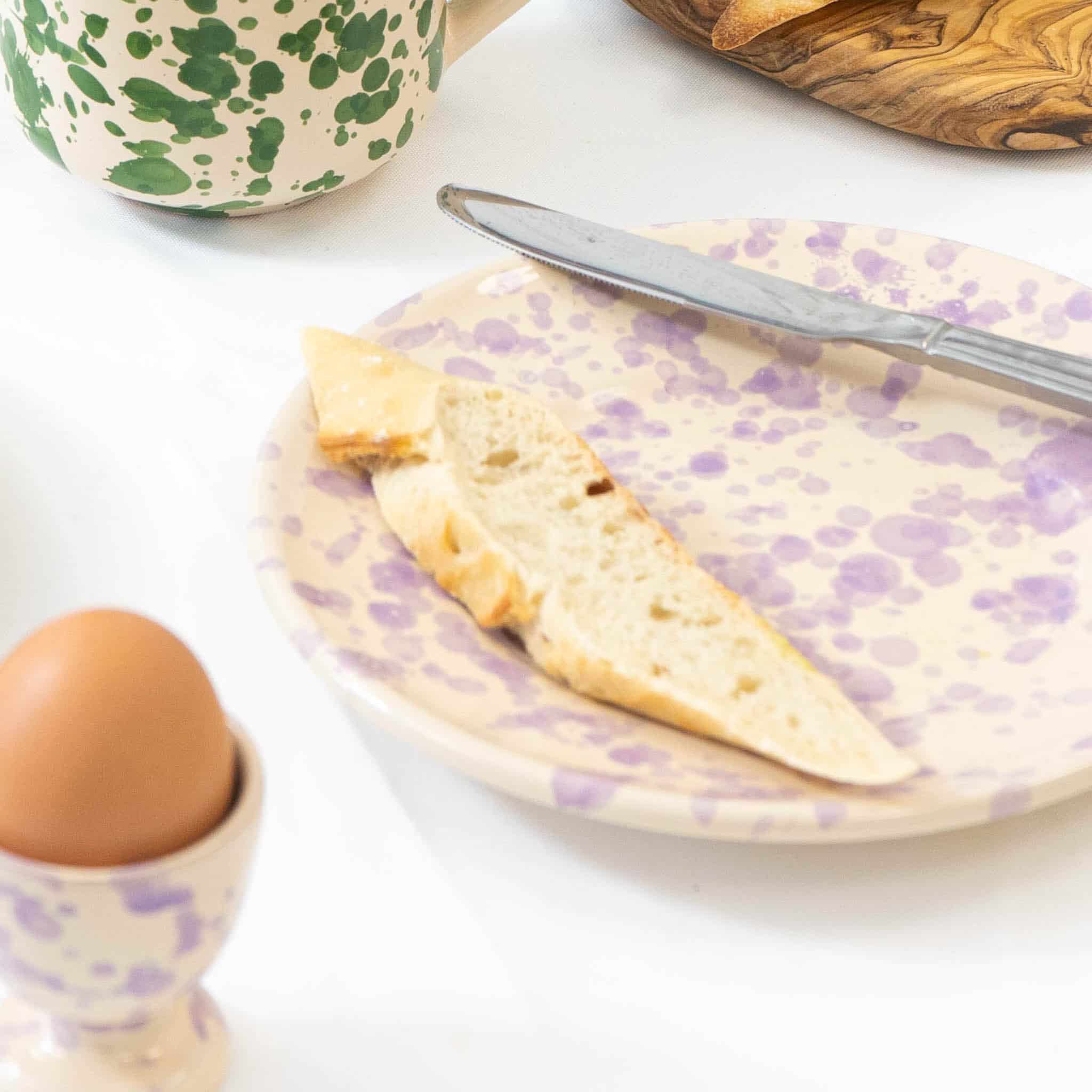 Puglia Lilac Splatter Egg Cup