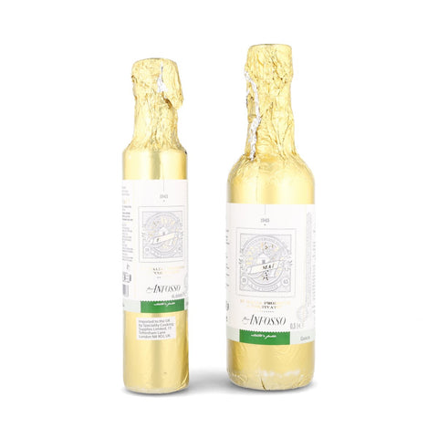 Olio Anfosso Monocultivar Taggiasca Tumai Extra Virgin Olive Oil in Gold Bottle