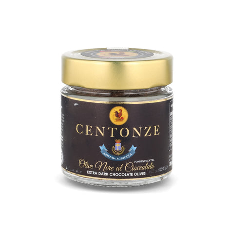 Centonze Extra Dark Chocolate Covered Black Olives, 120g