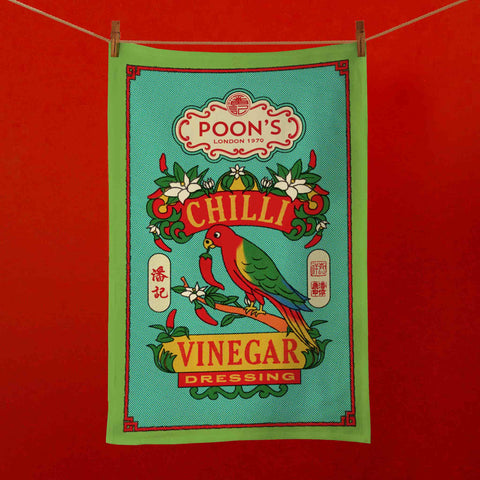 Poon's London Sauce Collection Tea Towel