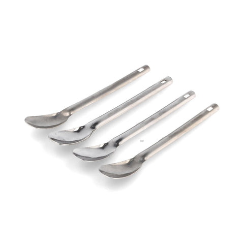 Set of 100 Stainless Steel Canape Tasting Spoons
