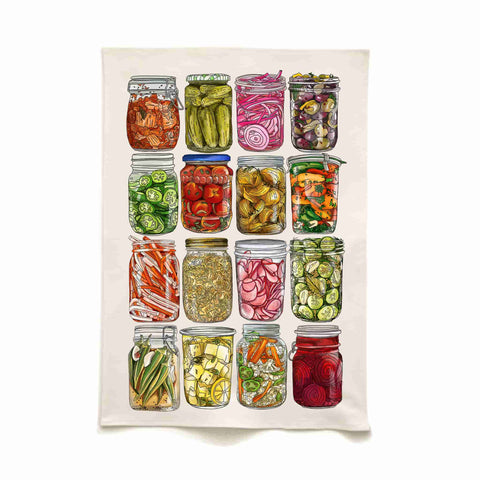 Quite Nice Clothing For The Love of Pickles Organic Cotton Tea Towel