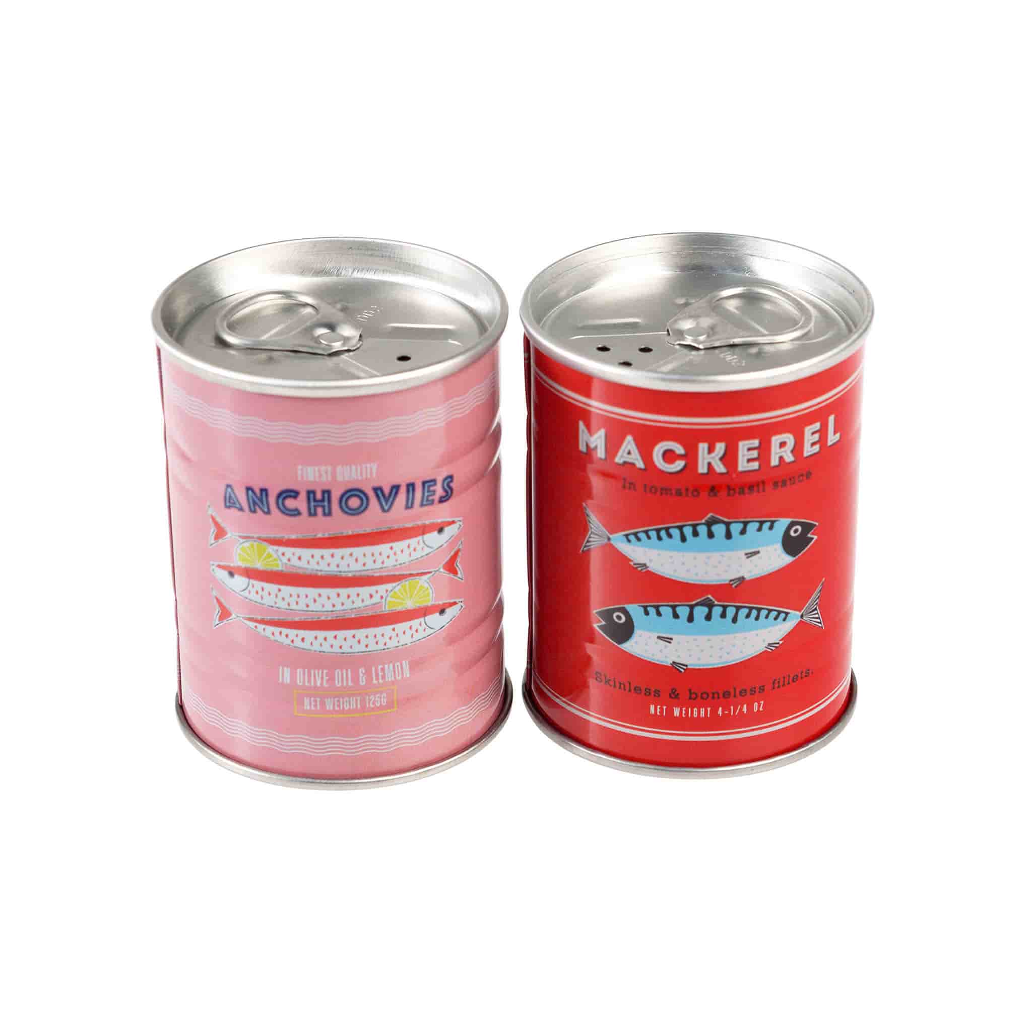 Anchovies & Mackerel Salt & Pepper Shaker Set
