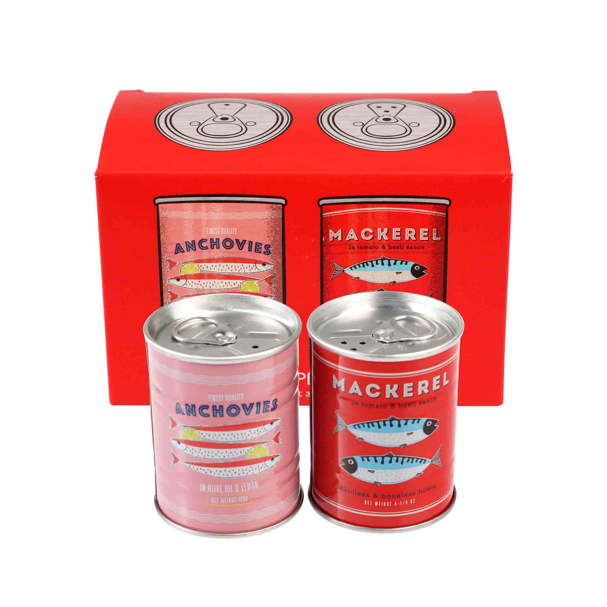 Anchovies & Mackerel Salt & Pepper Shaker Set