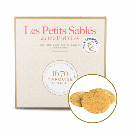 La Sablesienne Sable Biscuits with Earl Grey Tea, 100g