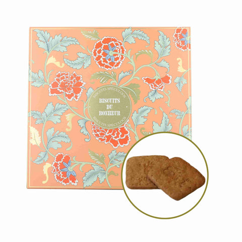 La Sablesienne French Butter Speculoos Biscuits in Floral Gift Tin, 295g