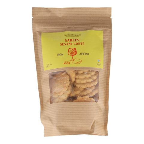 La Sablesienne Savoury Sesame & PDO Comte Cheese Biscuits, 105g