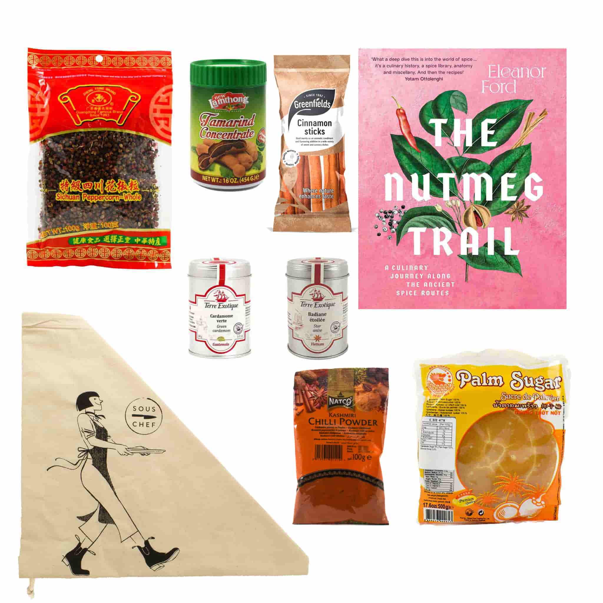The Nutmeg Trail Cookbook & Ingredients Set