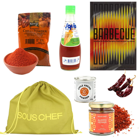 Barbeque Cookbook and Ingredients Set