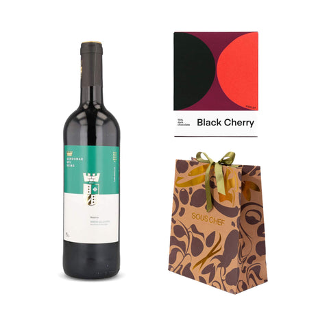 Sous Chef 'Black Cherries' Wine Gift Set
