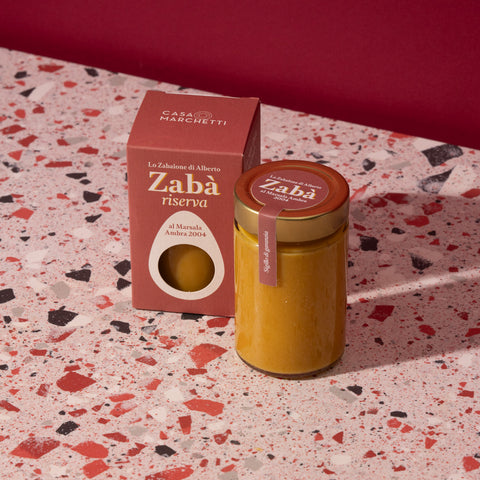 Zaba Italian Zabaione with DOP Marsala Superiore Ambra Dolce 2004, 200g