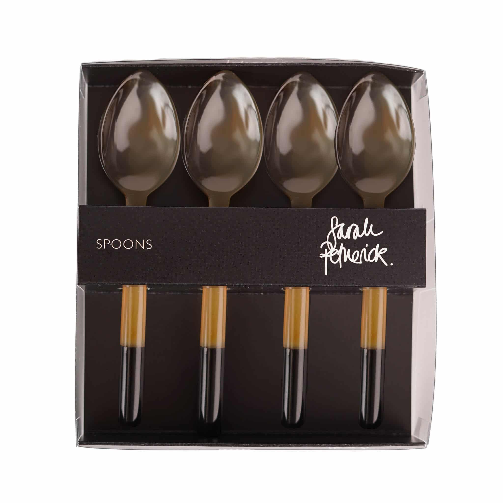 Sarah Petherick Light Horn Egg Spoons, Set of 4