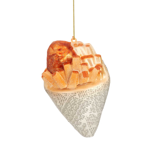 Fish & Chip Cone Bauble Tree Decoration