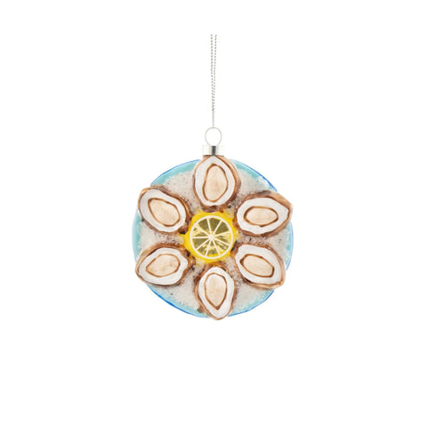 Oysters on a Plate Bauble Tree Decoration
