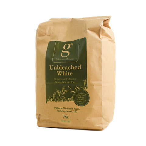 Gilchesters Organic White Strong Unbleached Flour, 3kg