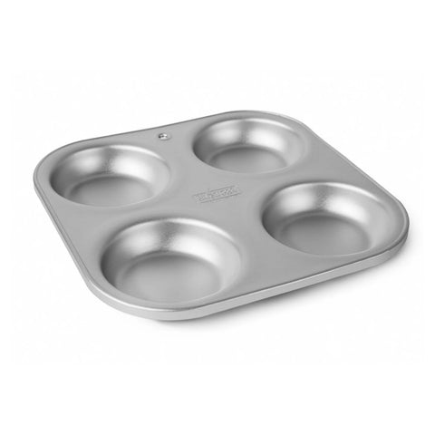 Silverwood Bakeware Silver Anodised Yorkshire Pudding Tray, 4 Cup