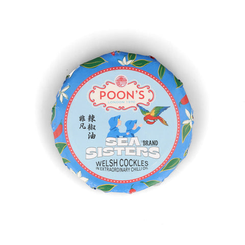Sea Sisters x Poon's Limited Edition Welsh Cockles in Chilli Oil, 115g