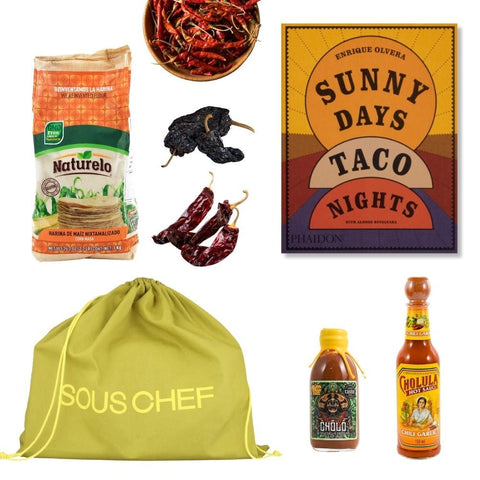 Sunny Days Taco Nights Cookbook and Ingredients Set