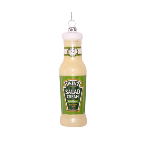 Heinz Salad Cream Bottle Glass Bauble Tree Decoration, 14cm