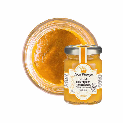 Terre Exotique Yellow Chilli Puree with Lime, 100g