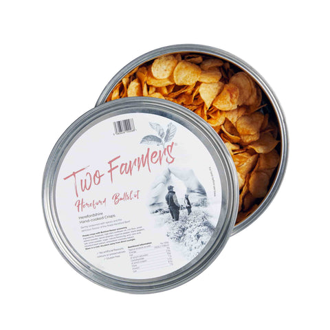 Two Farmers Hereford Bullshot Potato Crisps in Sharing Tin, 500g