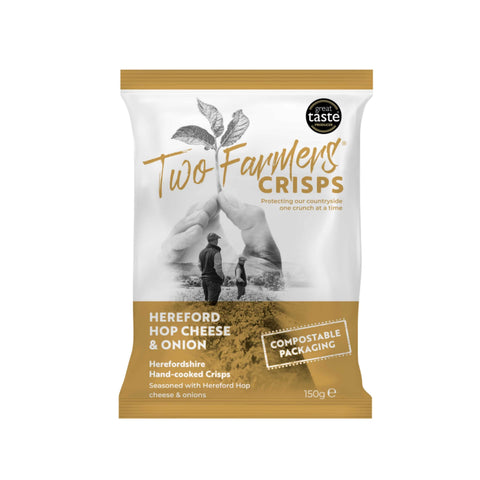 Two Farmers Hereford Hop Cheese & Onion Potato Crisps, 150g