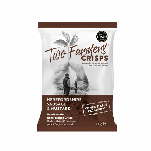 Two Farmers Herefordshire Sausage & Mustard Potato Crisps, 150g