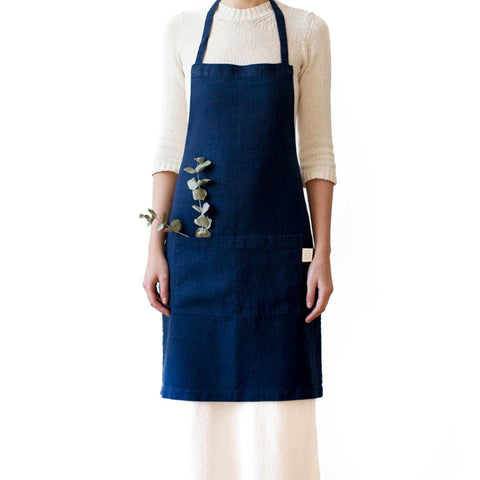 Navy Daily Linen Apron