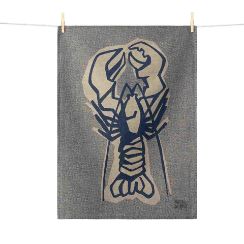 Tissage Moutet Lobster French Jacquard Tea Towel