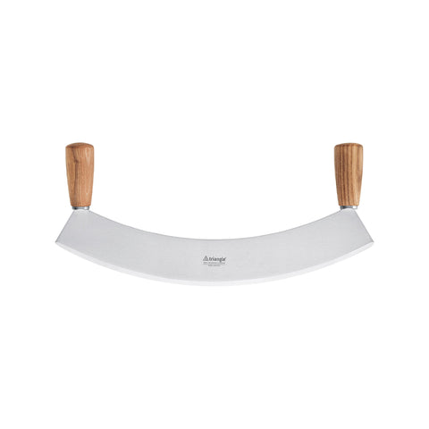 Triangle Pizza Rocker with Ash Wood Handle, 36cm