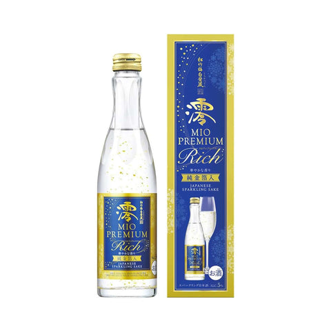 Limited Edition MIO Premium Sparkling Sake with Gold Flakes, 300ml