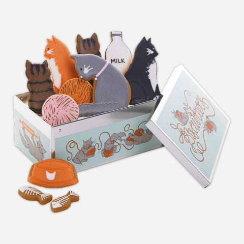 Biscuiteers Cool for Cats Iced Biscuits in Tin, 130g
