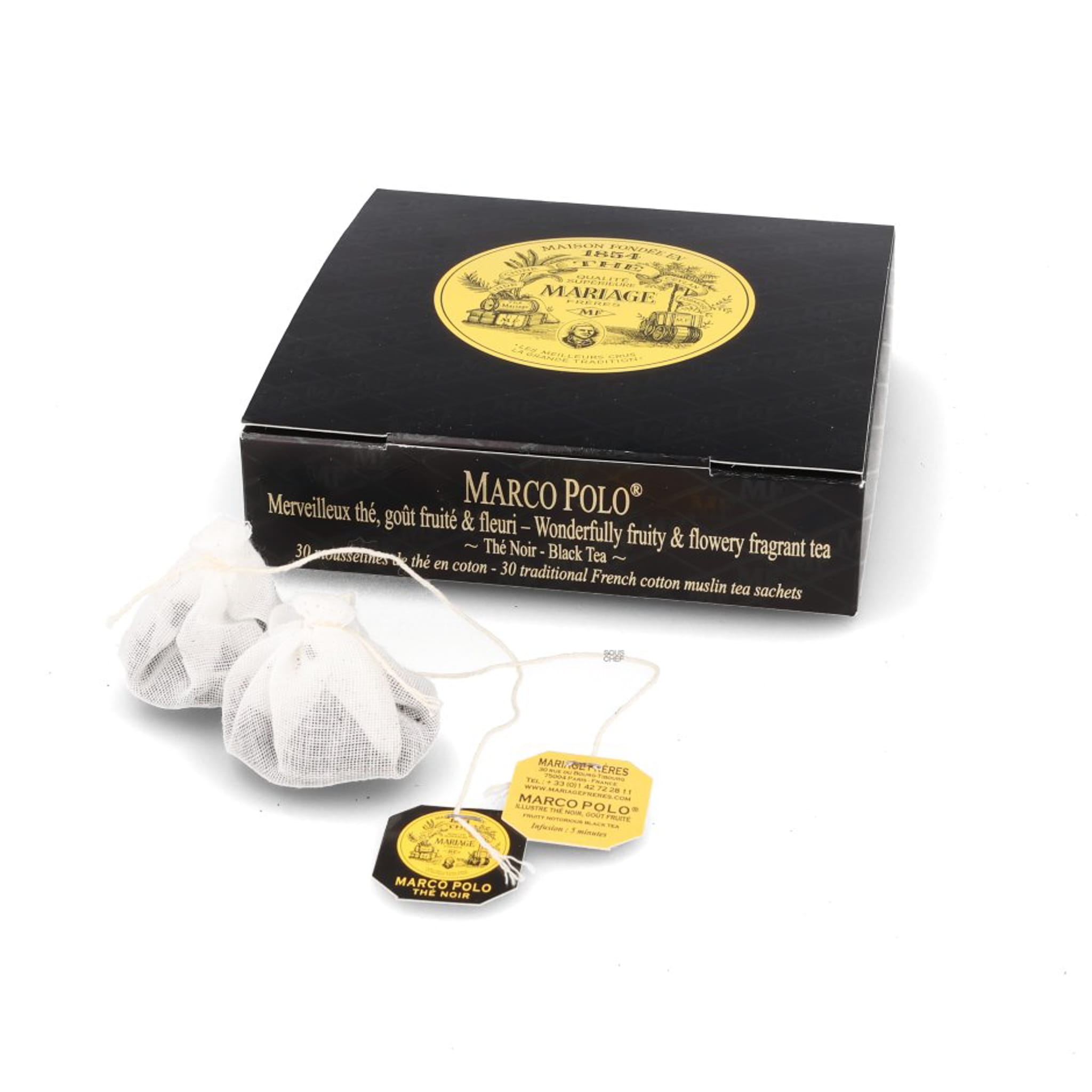 MARIAGE FRERES マルコポーロ スュルターヌ　ティーバッグ　75g Mariage Freres Marco Polo Black Tea Bags, 75g | Buy online UK