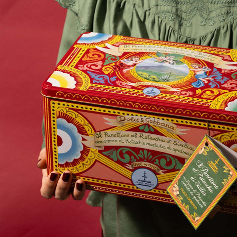 Fiasconaro x Dolce & Gabbana Pistachio Panettone with Pistachio Cream, 600g