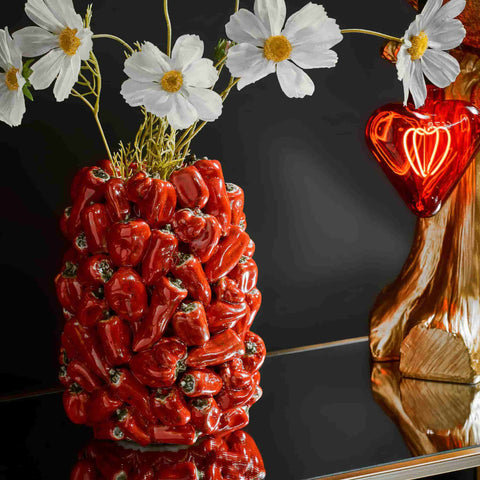 Ceramic Pepper Vase
