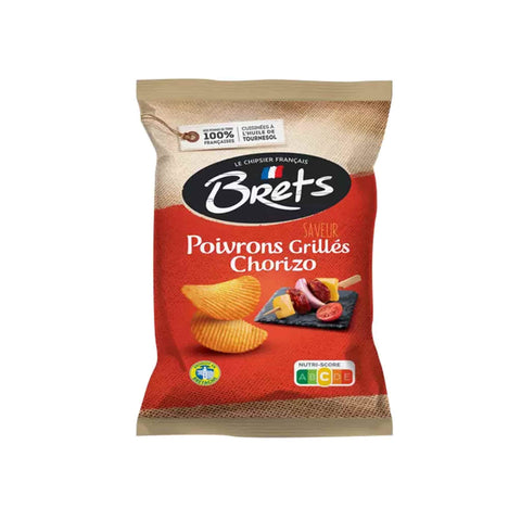 Bret's Grilled Pepper Chorizo Crisps, 125g