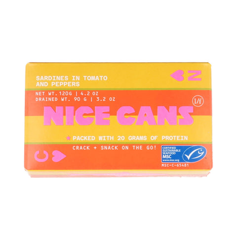 Nice Cans Tomato & Pepper Sardines, 120g