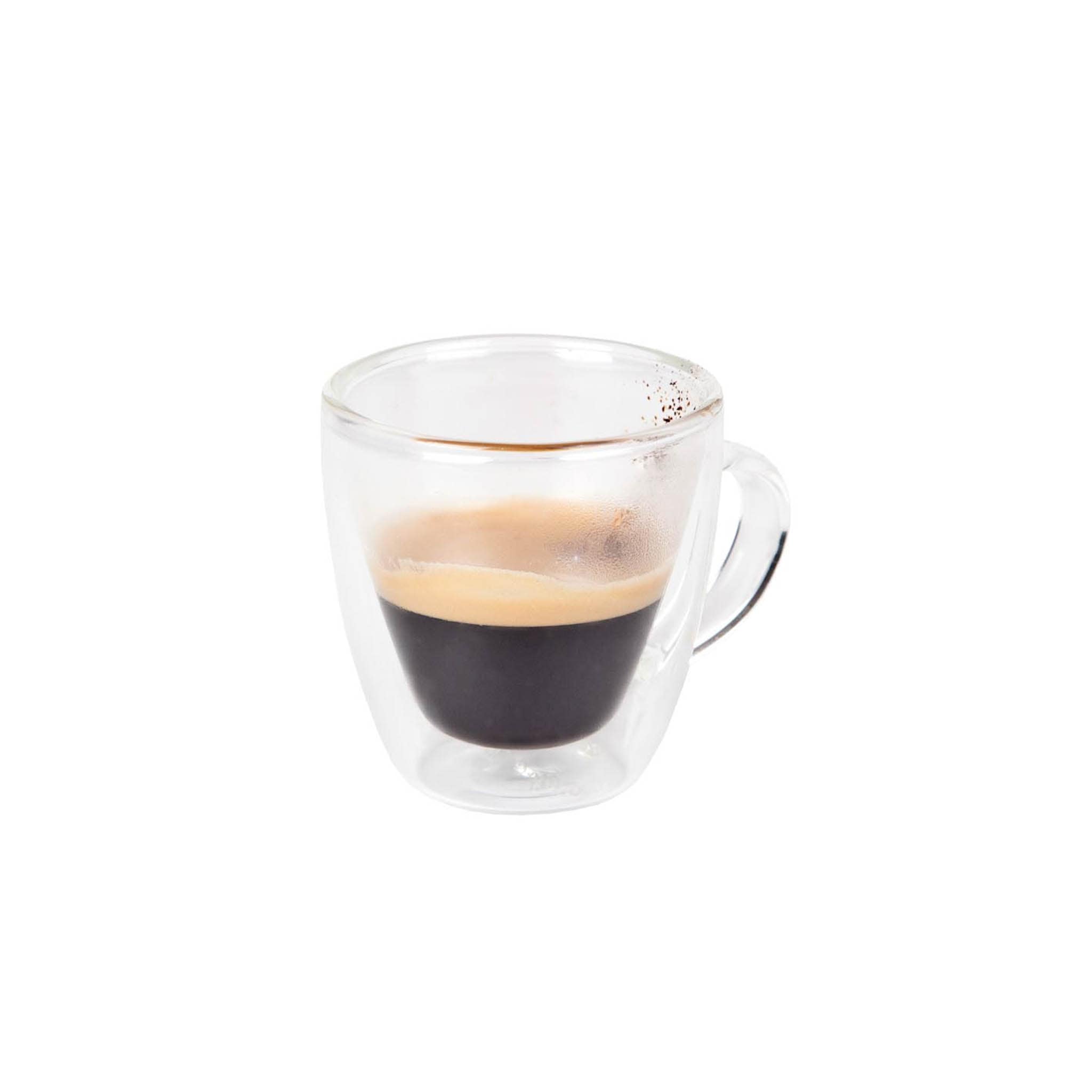 Double Walled Borosilicate Glass Espresso Cup, 80ml