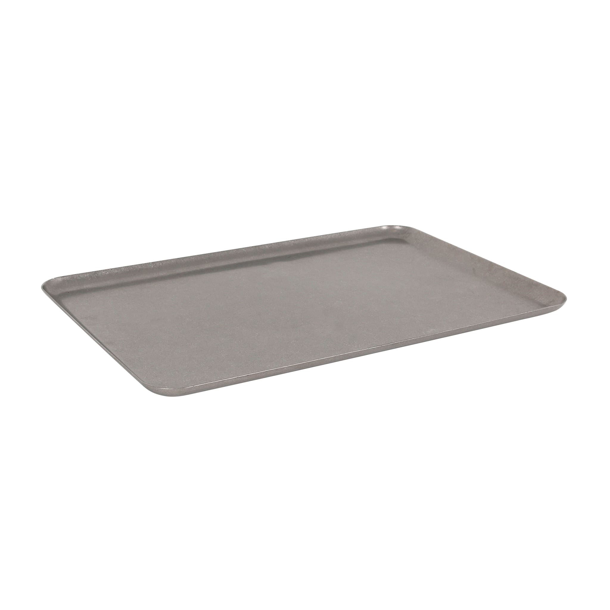 Vintage Style Stainless Steel Rectangular Serving Tray, 30x20.5cm