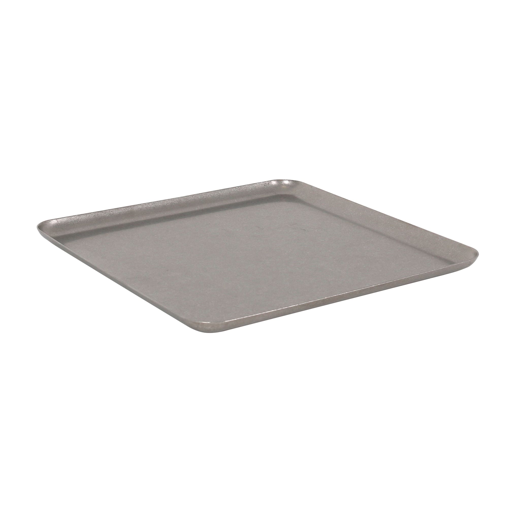 Vintage Style Stainless Steel Square Serving Tray, 19cm