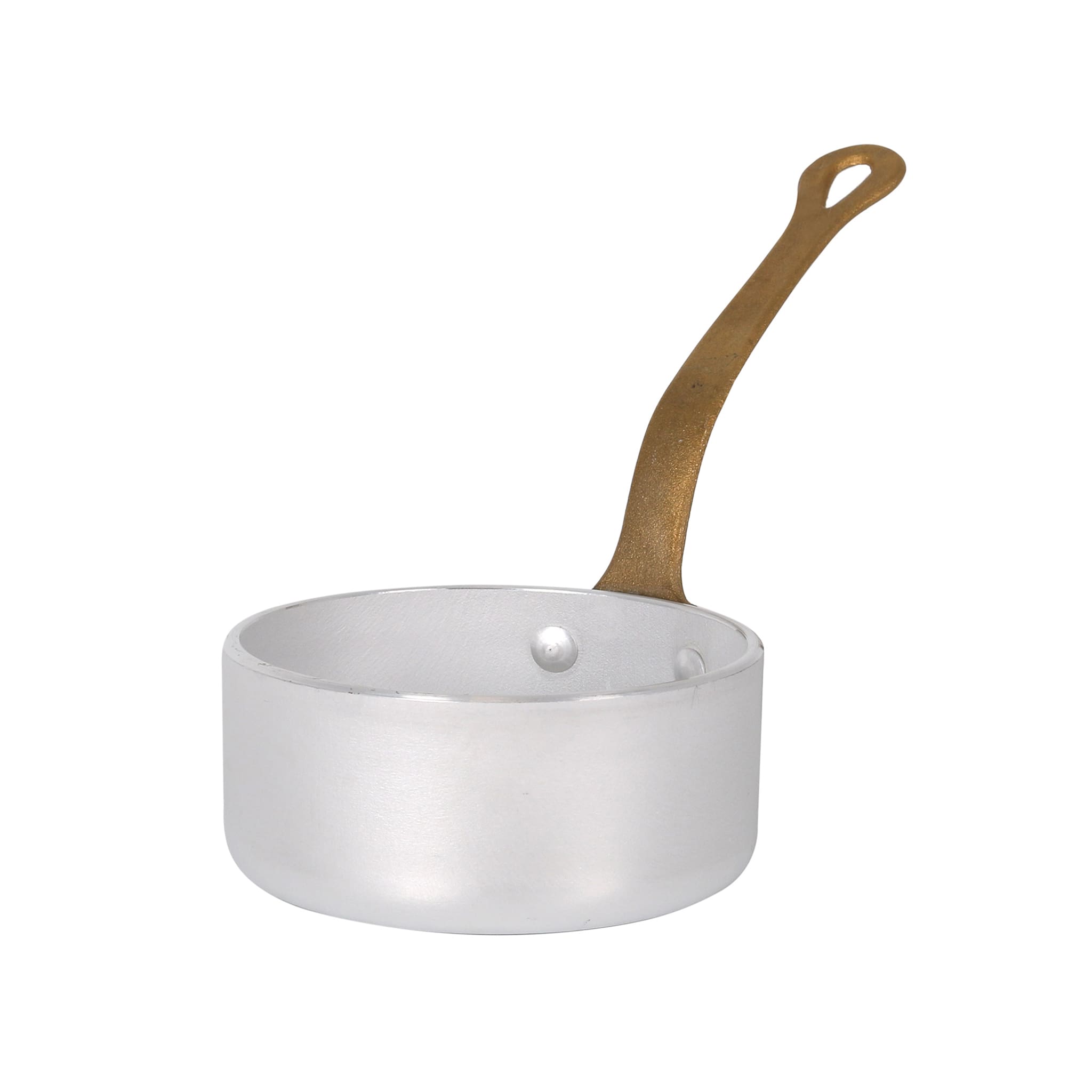 Mini Saucepan with Brass Handles for Serving, 11cm