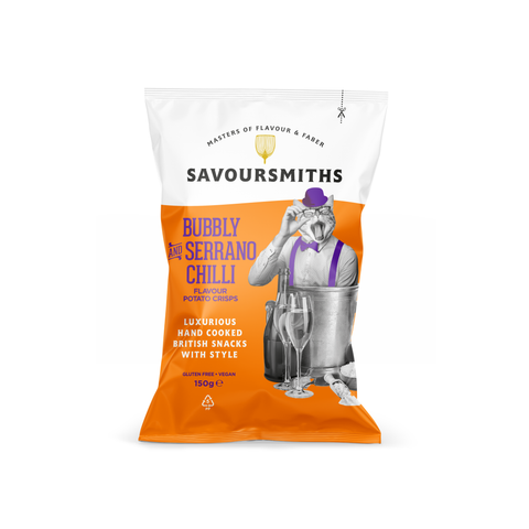 Savoursmiths Bubbly & Serrano Chilli Crisps, 150g