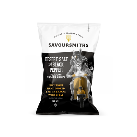 Savoursmiths Desert Salt & Black Pepper Crisps, 150g