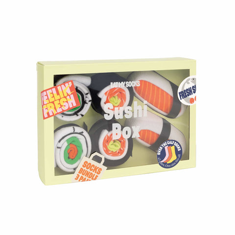 Sushi Box Socks, 3 Pairs