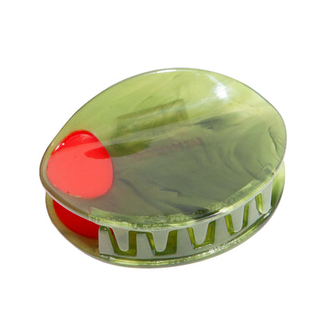 Eat My Socks Olive Hair Claw Clip