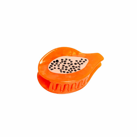 Eat My Socks Orange Papaya Hair Claw Clip