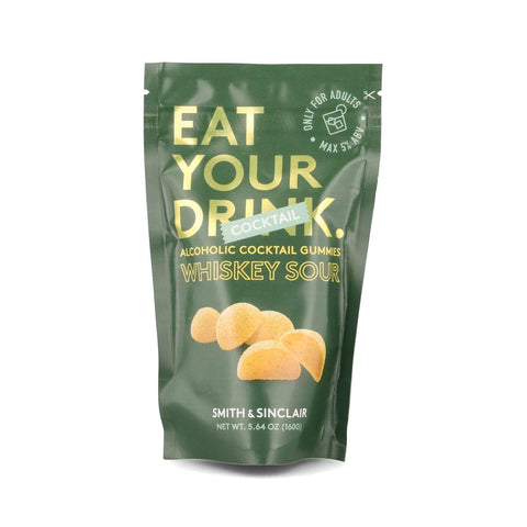 Whiskey Sour 5%ABV Alcoholic Cocktail Jelly Sweets, 160g