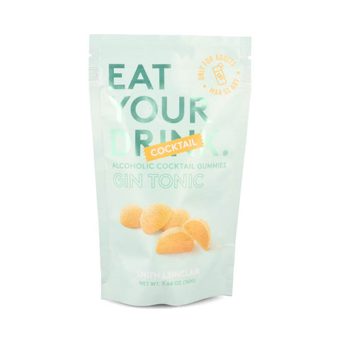 Gin & Tonic 5%ABV Alcoholic Cocktail Jelly Sweets, 160g