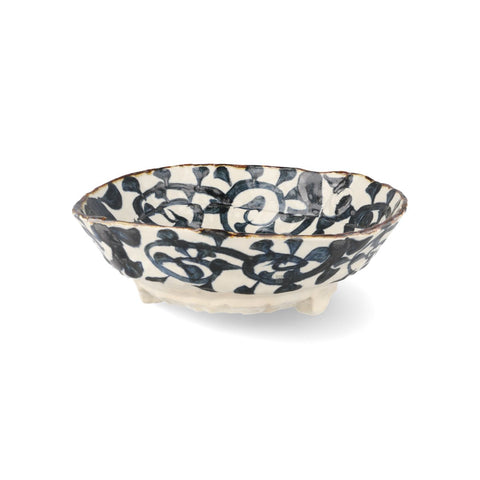 Hand Painted Karakusa Serving Bowl, 26cm