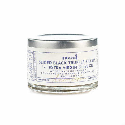 Ergon Originals Black Truffle Slices in Extra Virgin Olive Oil, 45g